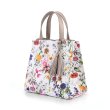 画像3: 鮮やかな花柄が目を引く華やかで上品な３室式手提げバッグ（２色有） (3)